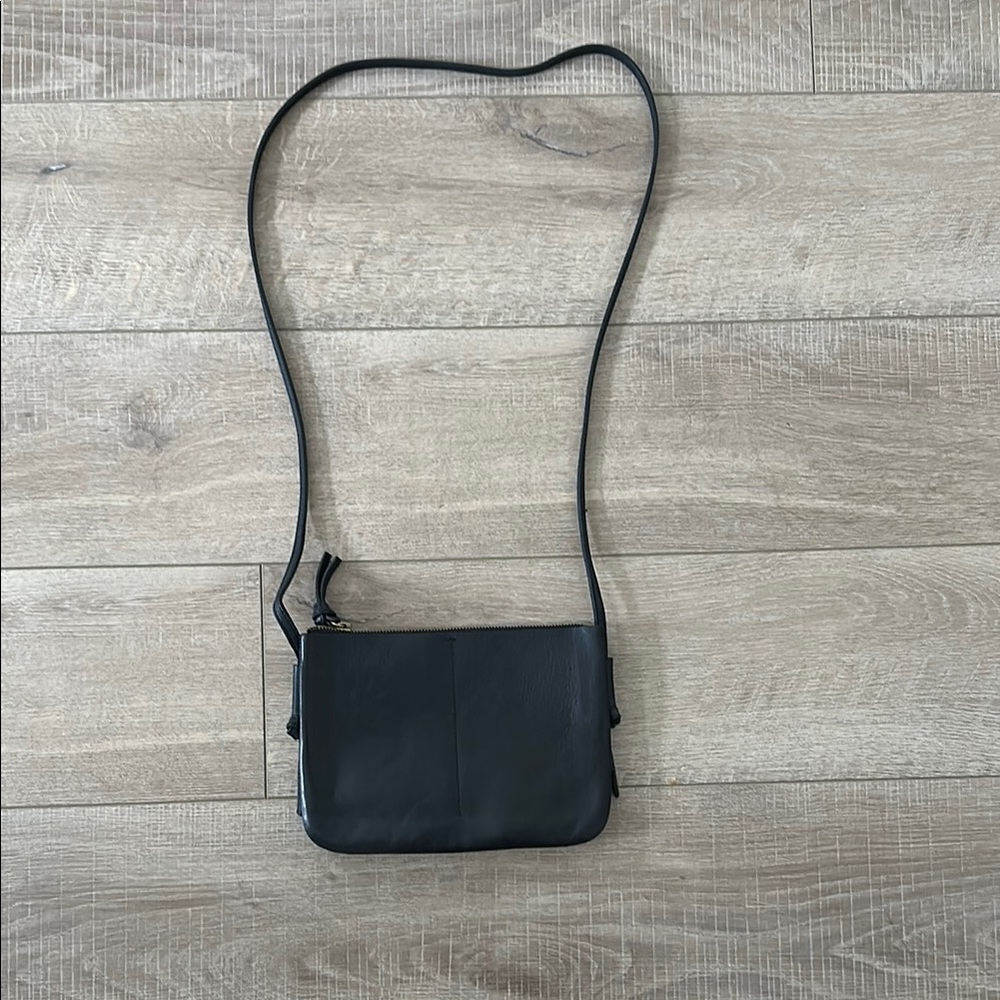 Black Leather Madewell Crossbody Bag